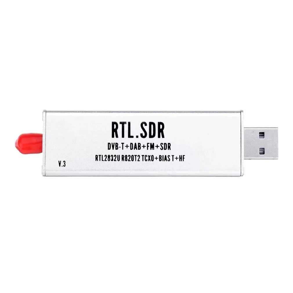 Black A300U all-band software receiver with golden SMA connector for 25MHz-1700MHz RF range