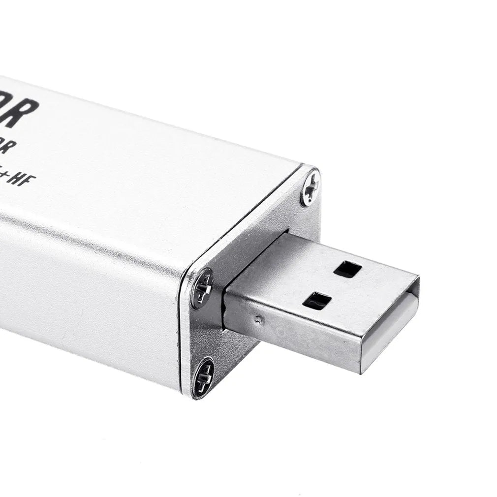 Black A300U all-band software receiver with golden SMA connector for 25MHz-1700MHz RF range