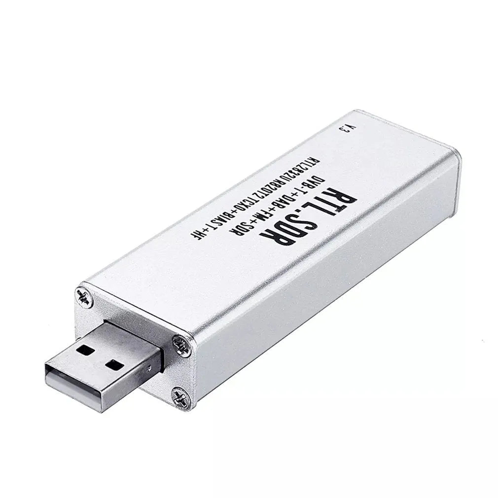 Black A300U all-band software receiver with golden SMA connector for 25MHz-1700MHz RF range
