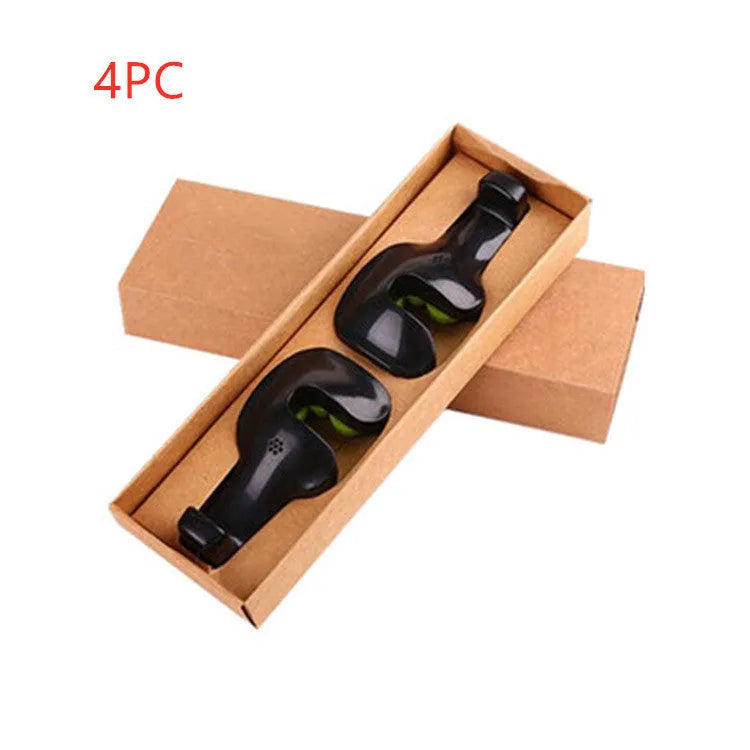 2 pcs hidden car hook organiser in beige, black or brown for purse bag cloth grocery hanging in a car