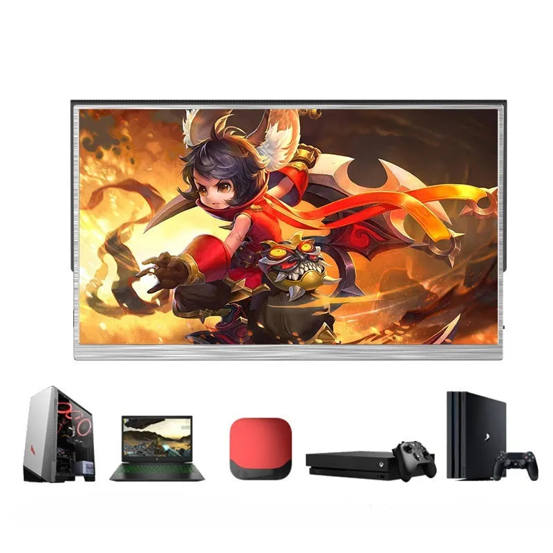 Zeuslap 15-inch portable computer display with HDMI connection for gaming and productivity