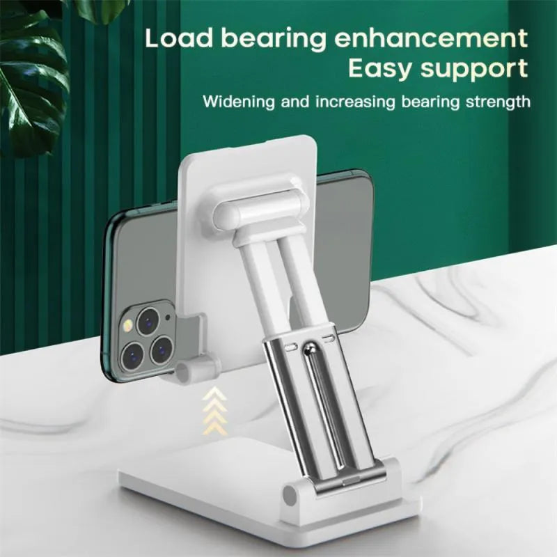 Black and white universal dual-rod adjustable phone bracket for phablet devices
