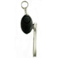 Personal security alarm with LED light in multiple colour options including black, pink and silver