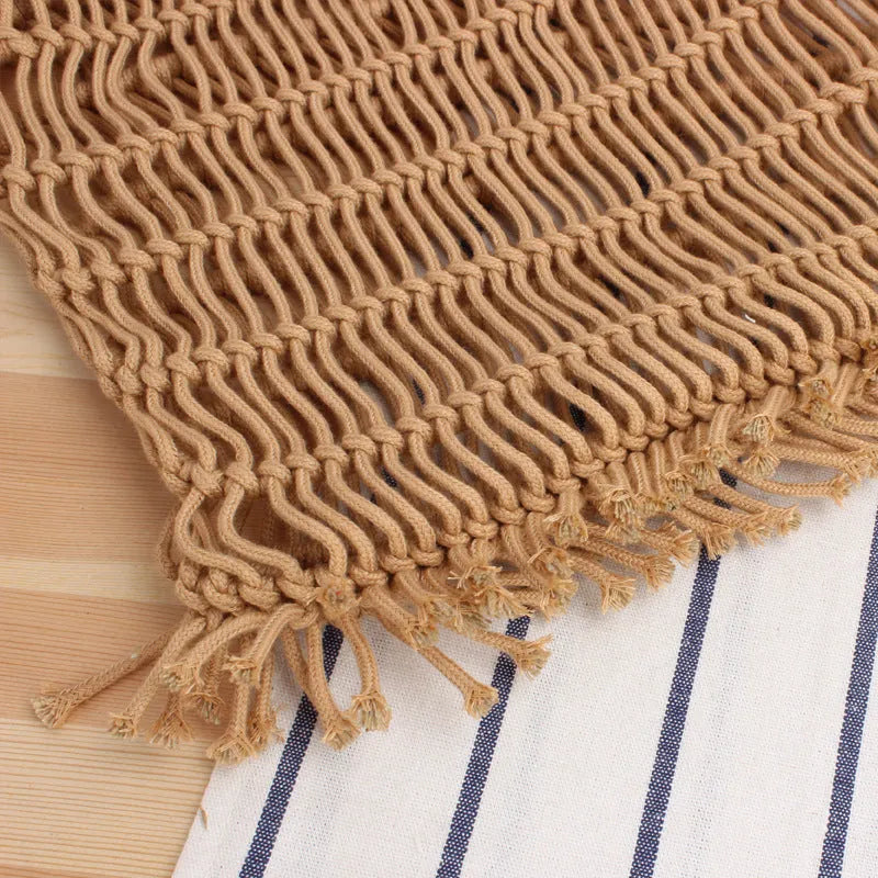 Women's woven straw beach bag with square shape and double handles in natural texture