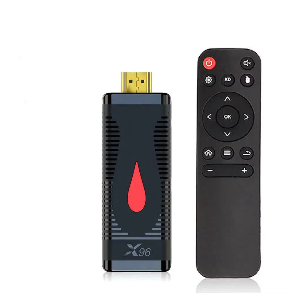Smart network TV set-top box mini PC dongle with infrared remote and high-definition cable for Full HD streaming