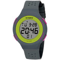 Waterproof electronic sports watch with LED display and luminous hands in multiple colour options.