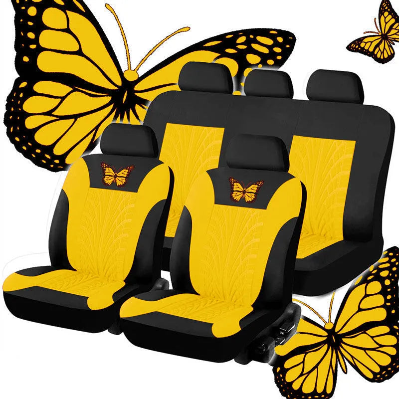 Kegan universal fabric car seat covers for auto SUV truck van in multiple colours and 4, 9, or single seat piece sets