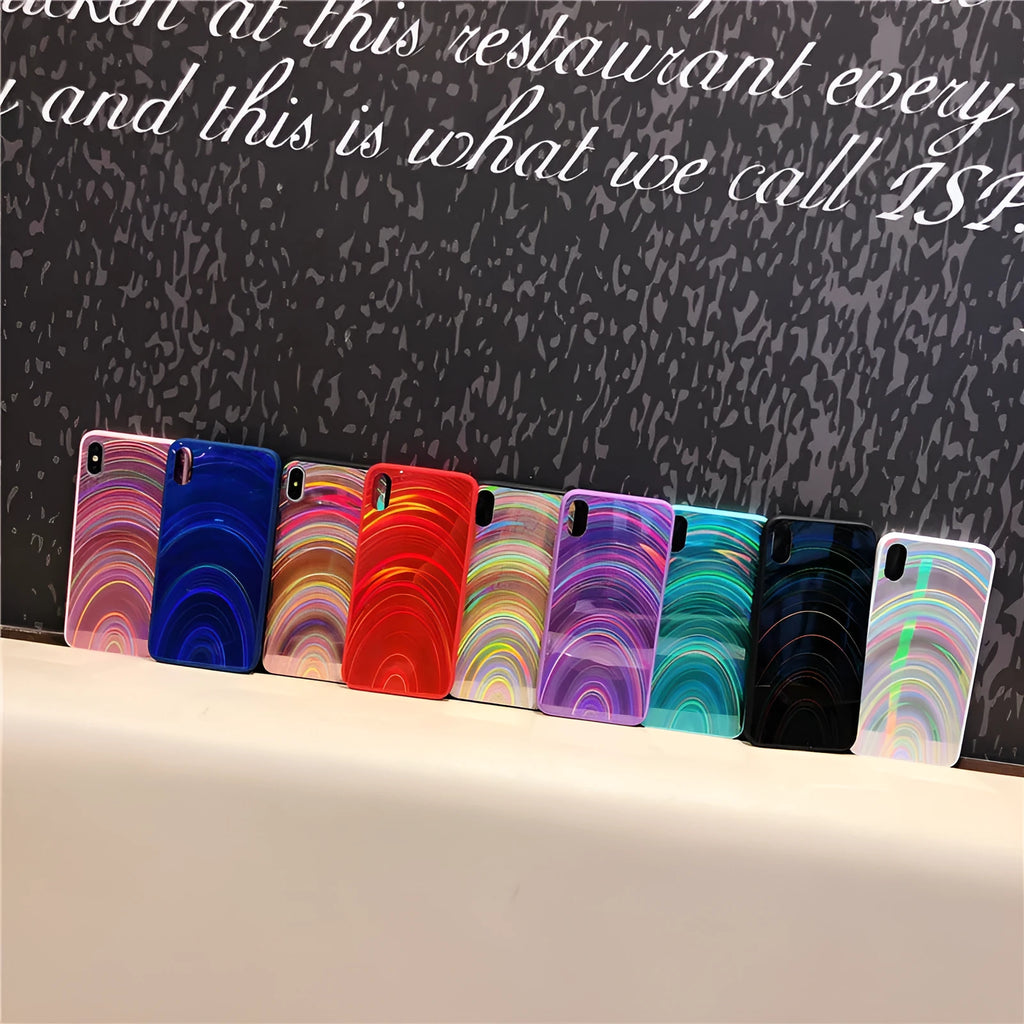 Marble shockproof silicone phone case for Samsung Galaxy in multiple colour options showing front and back view.