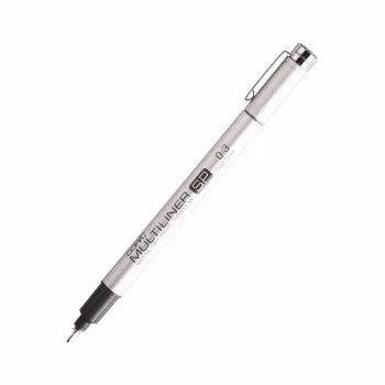 Copic Multiliner SP needle pen with aluminium body, waterproof ink, replaceable refill, black and colour options