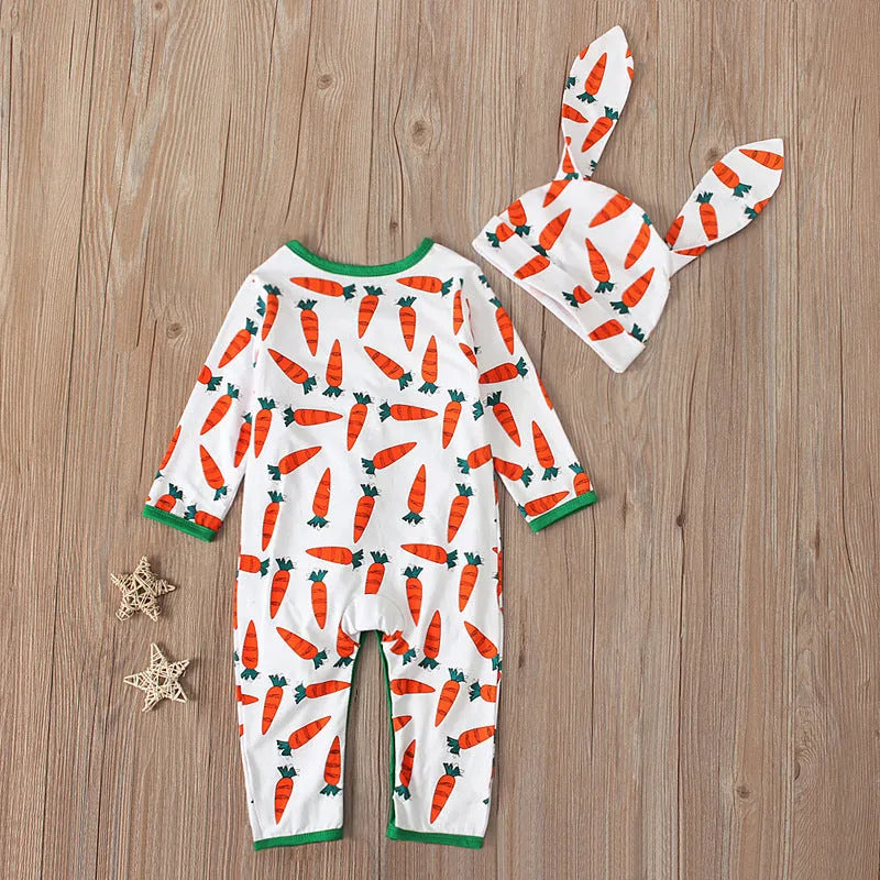 Red cotton baby boys Easter jumpsuit romper for special occasions