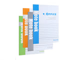 Wholesale pack of soft cover stripe notebooks with pens, shown in Japanese Korean business style.