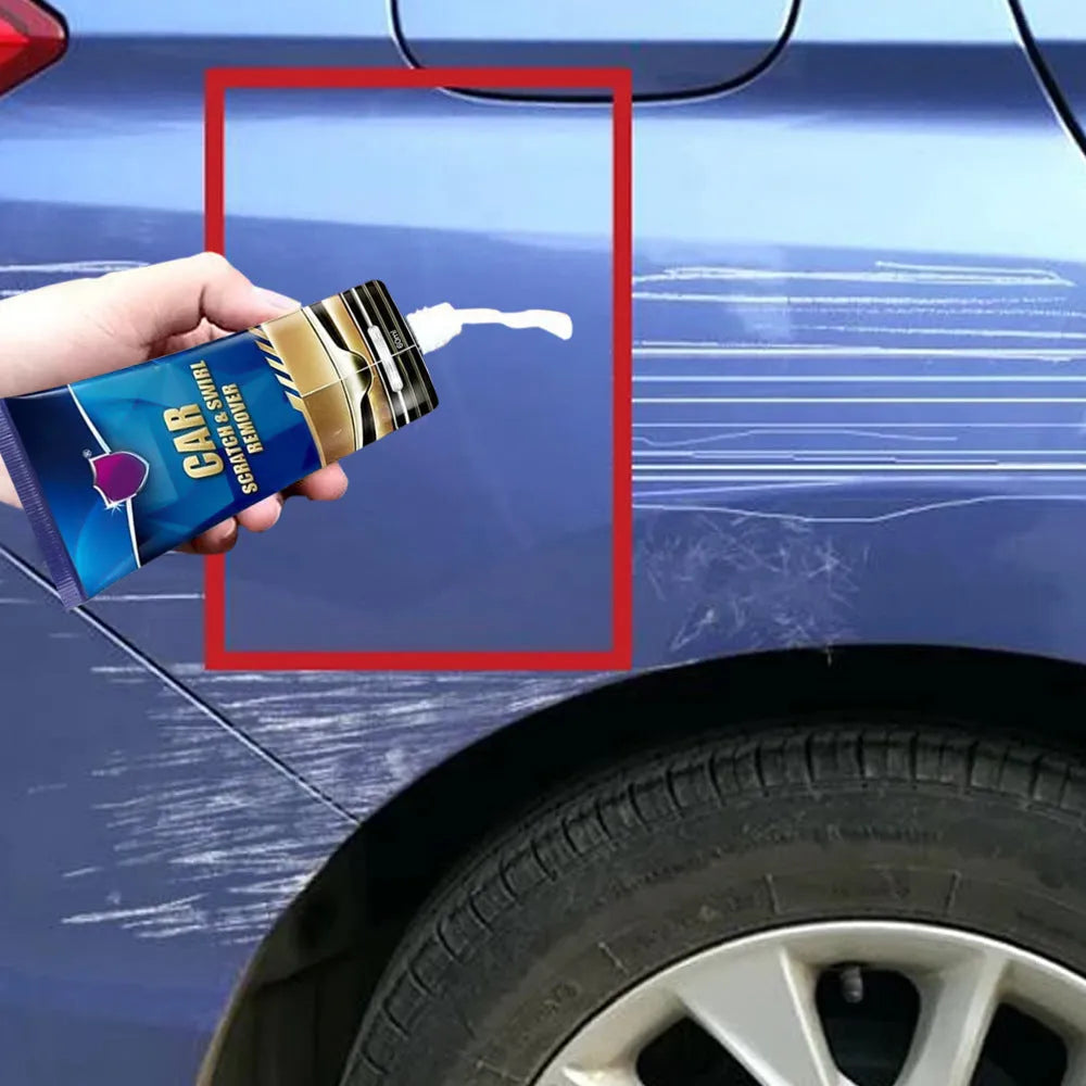Car scratch repair touch up cream 60ml paste paint cleaner tube, 13cm x 5.5cm, with 15ml and sponge options