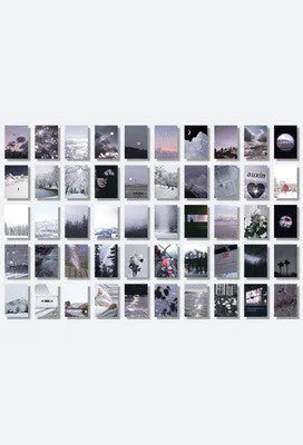 Japanese paper stickers for hand account collage measuring 4x6cm with 50 different patterns