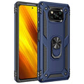 Xiaomi Pocophone Poco X3 NFC shockproof case in multiple colours showing TPU+PC+zinc alloy construction