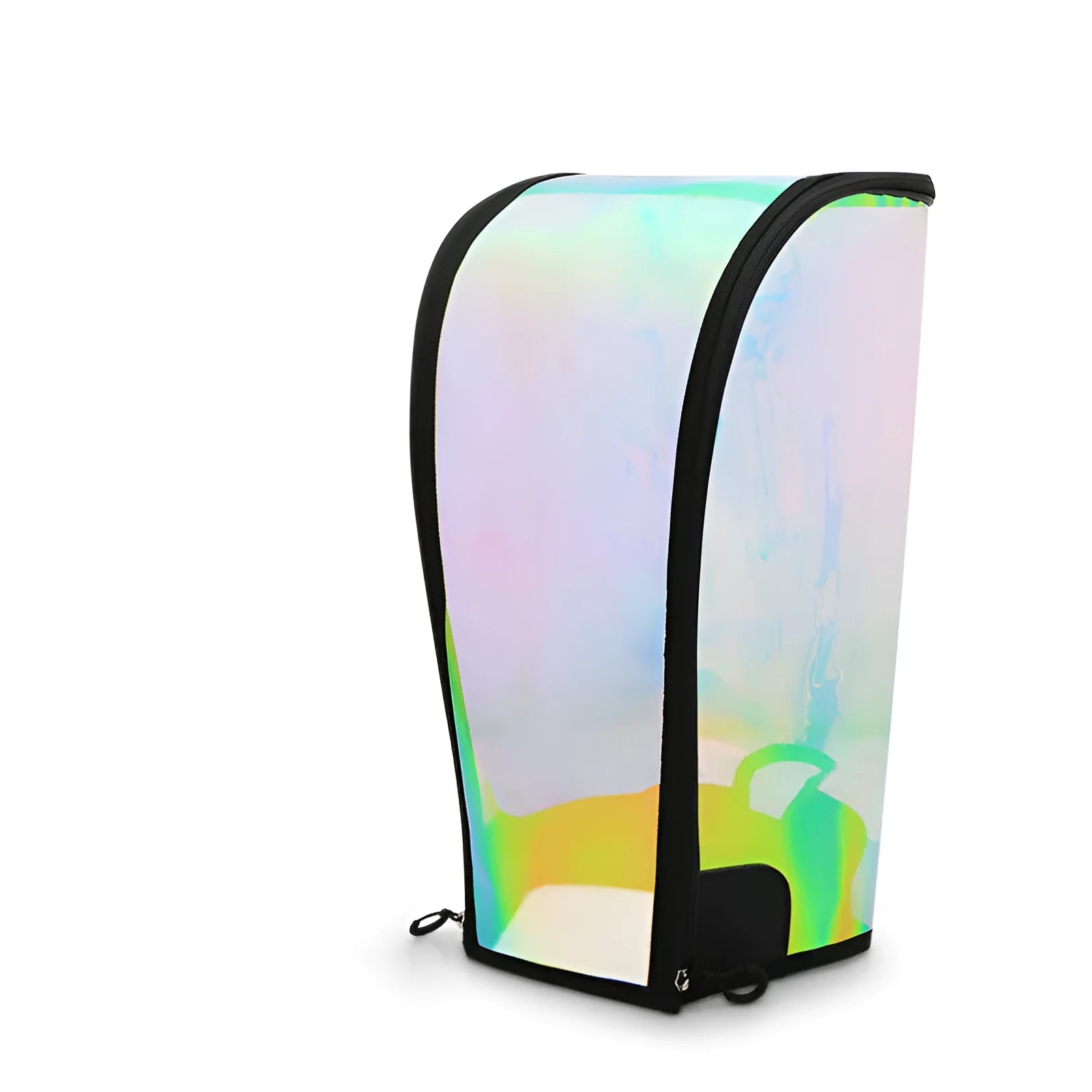 Universal colourful transparent waterproof bag hat cap with laser seven colour TPU fabric and adjustable buckle