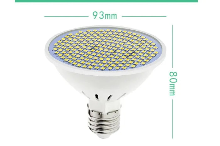 LED lamp cup with E27 holder, showing warm white and cool white options for household lighting
