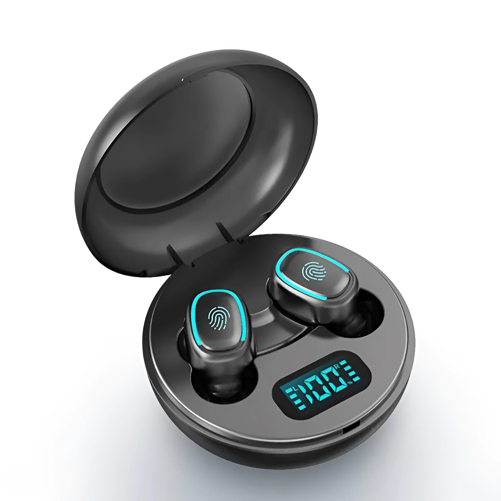 Private mould TWS Bluetooth 5.0 headset in white, black, and red colour options