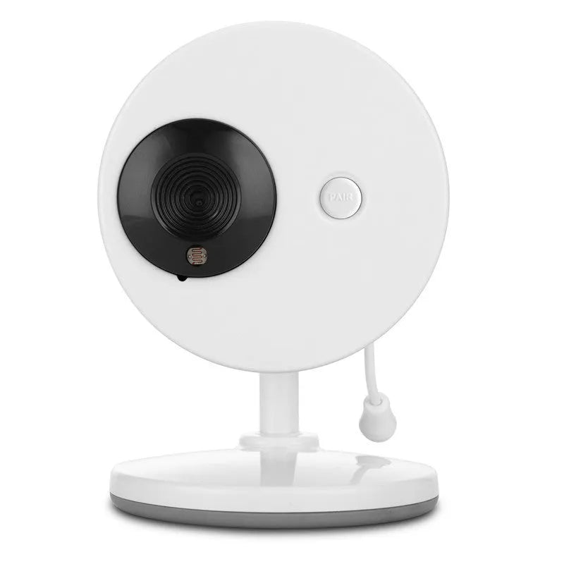 White 3.5 inch digital wireless baby monitor with display showing nursery footage