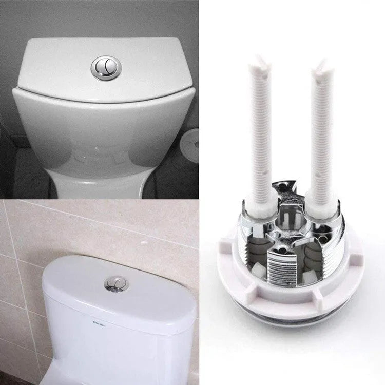 38mm ABS plastic toilet flush button with double buttons for partial and full flush options