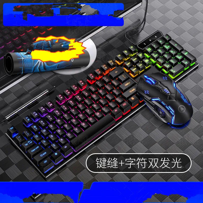 Manipulator Feel wired gaming keyboard and mouse set in black or white colour options