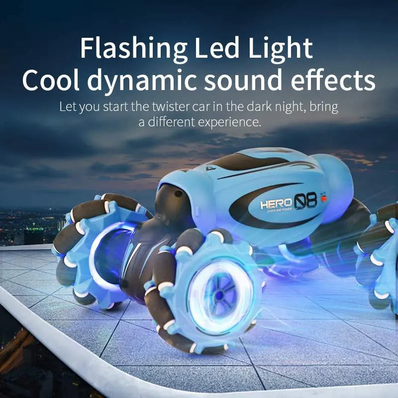 Gesture sensing remote control car in blue green or orange colours with somatosensory remote control