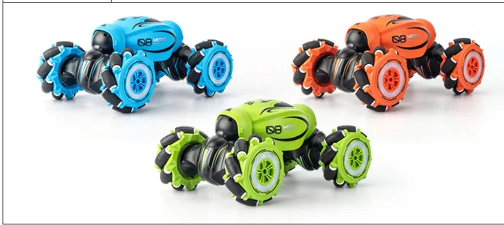 Gesture sensing remote control car in blue green or orange colours with somatosensory remote control