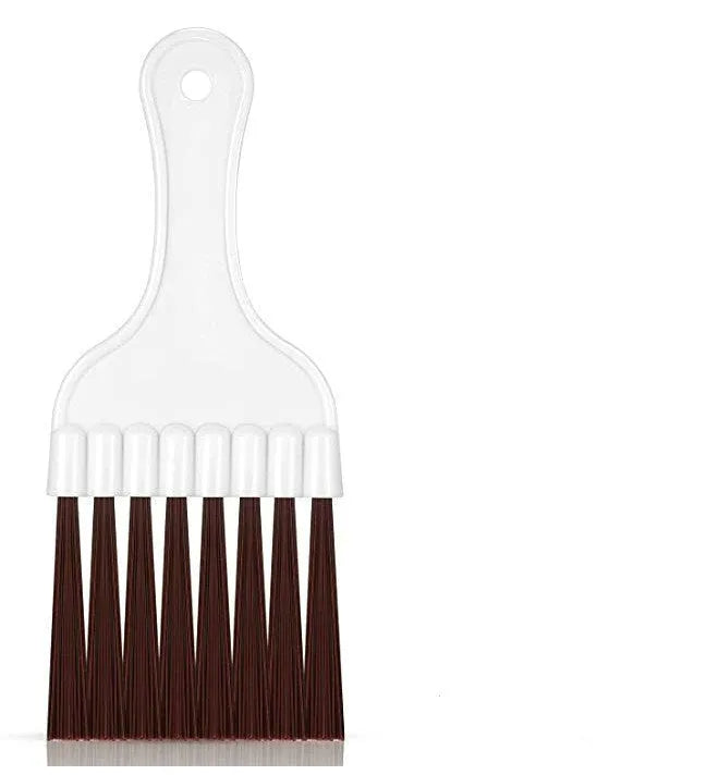 Manual air conditioning fin comb cleaning brush with stainless steel bristles and separate metal comb tool