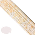 Self-adhesive decorative skirting line with modern grid pattern in gold, silver grey, white, yellow white, and same colour options