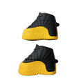 Silicone flip AirPods protective cover in black and red-shoes or black and yellow-shoes colour