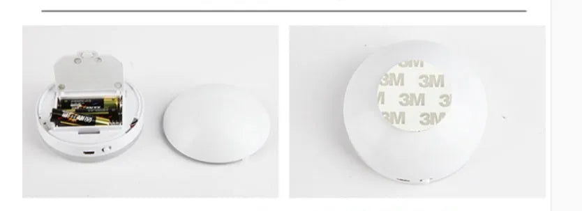 Wireless body sensing lights with rotation induction for automatic illumination in dark hallways and cabinets
