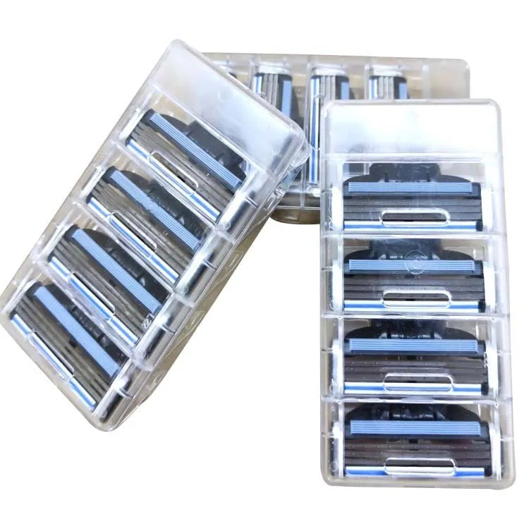 Pack of eight blue Gillette Mach3 replacement razor blade cartridges