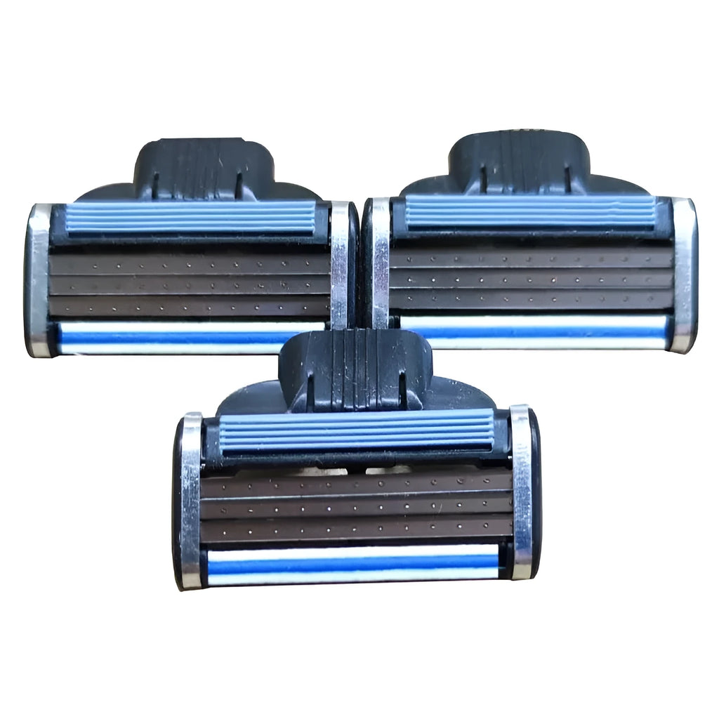 Pack of eight blue Gillette Mach3 replacement razor blade cartridges