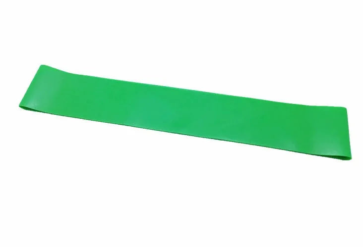 Latex resistance band 500mm x 50mm x 0.3mm in orange, pink, or red for yoga and fitness exercise