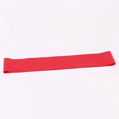 Latex resistance band 500mm x 50mm x 0.3mm in orange, pink, or red for yoga and fitness exercise