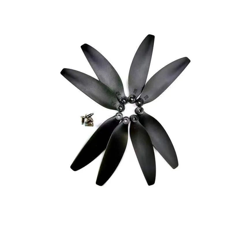 Black folding remote control drone with brushless motor, 4K HD camera, GPS, 4-channel handle remote, and plastic body.