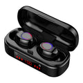 Wireless Bluetooth touch headset in V7 LED button version with charging box and ear caps