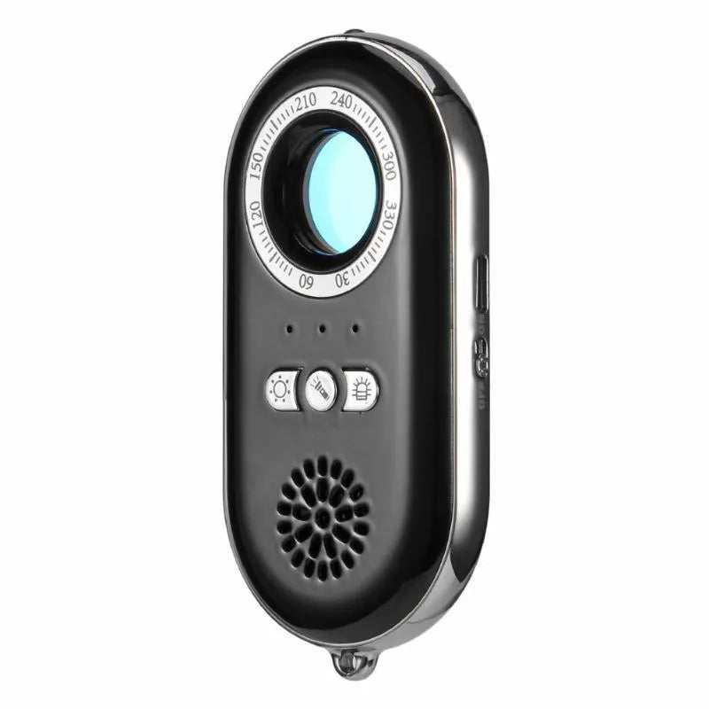 Wireless signal detector with vibration alarm, 85mm size, ABS plastic, for travel anti-theft security