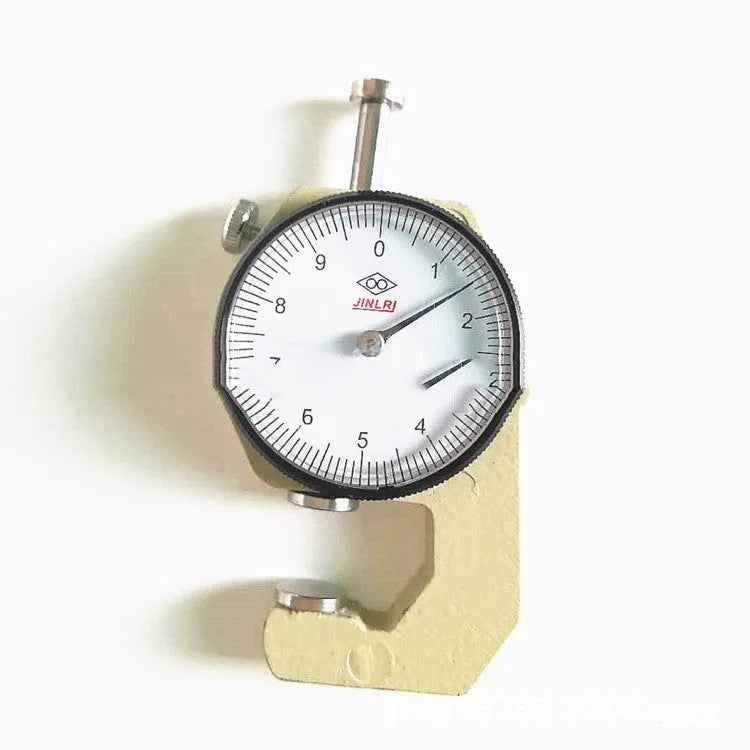 Digital handheld thickness gauge for measuring steel, tubes, films, and fabrics.