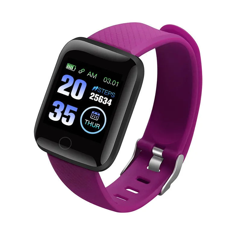 D13 smart bracelet with colour screen and heart rate monitor on wrist