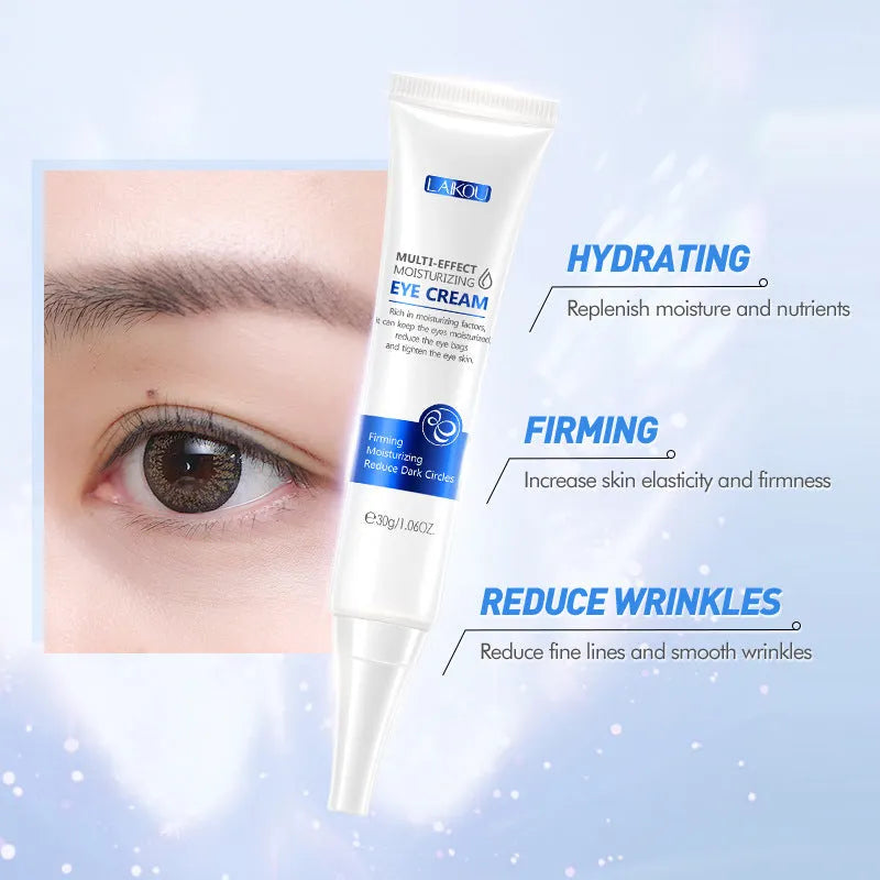 30g white moisturizing eye cream in paste form with glycerin for general skin types
