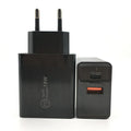 18W USB-C fast charger with Power Delivery technology in black or white colour options