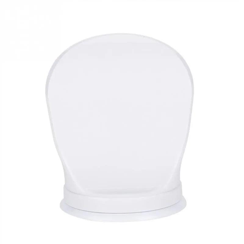 White plastic shower foot rest with suction cups for smooth tiles, 20KG balancing assist
