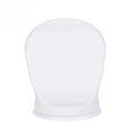 White plastic shower foot rest with suction cups for smooth tiles, 20KG balancing assist
