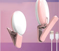 Round clip-on mobile phone fill light in four colours with professional flash specifications