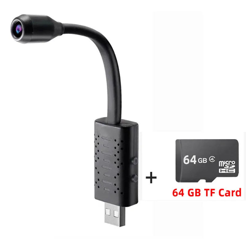 U21 wireless security camera with small portable USB monitor on a table