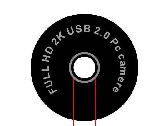 Black HD USB computer webcam with fill light for video conferences and online meetings