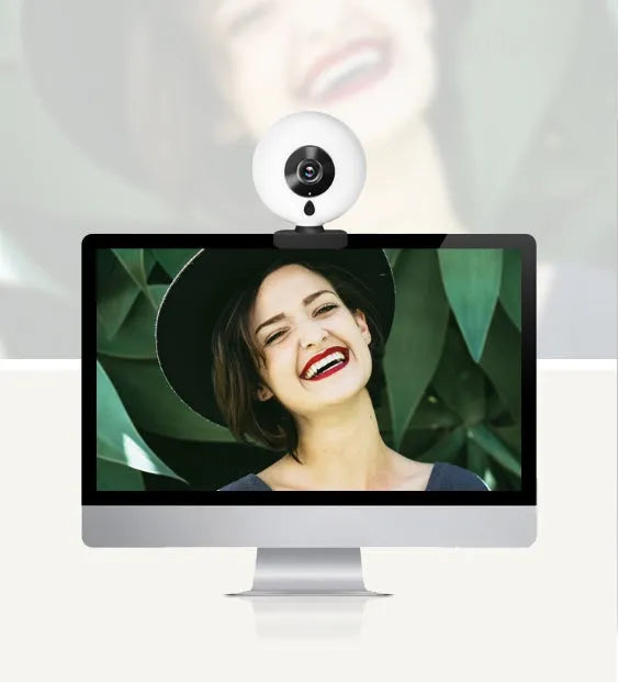 Black 2K HD USB webcam for PC, drive-free, 12mm focal length, 10m effective distance, 12*10*8 size