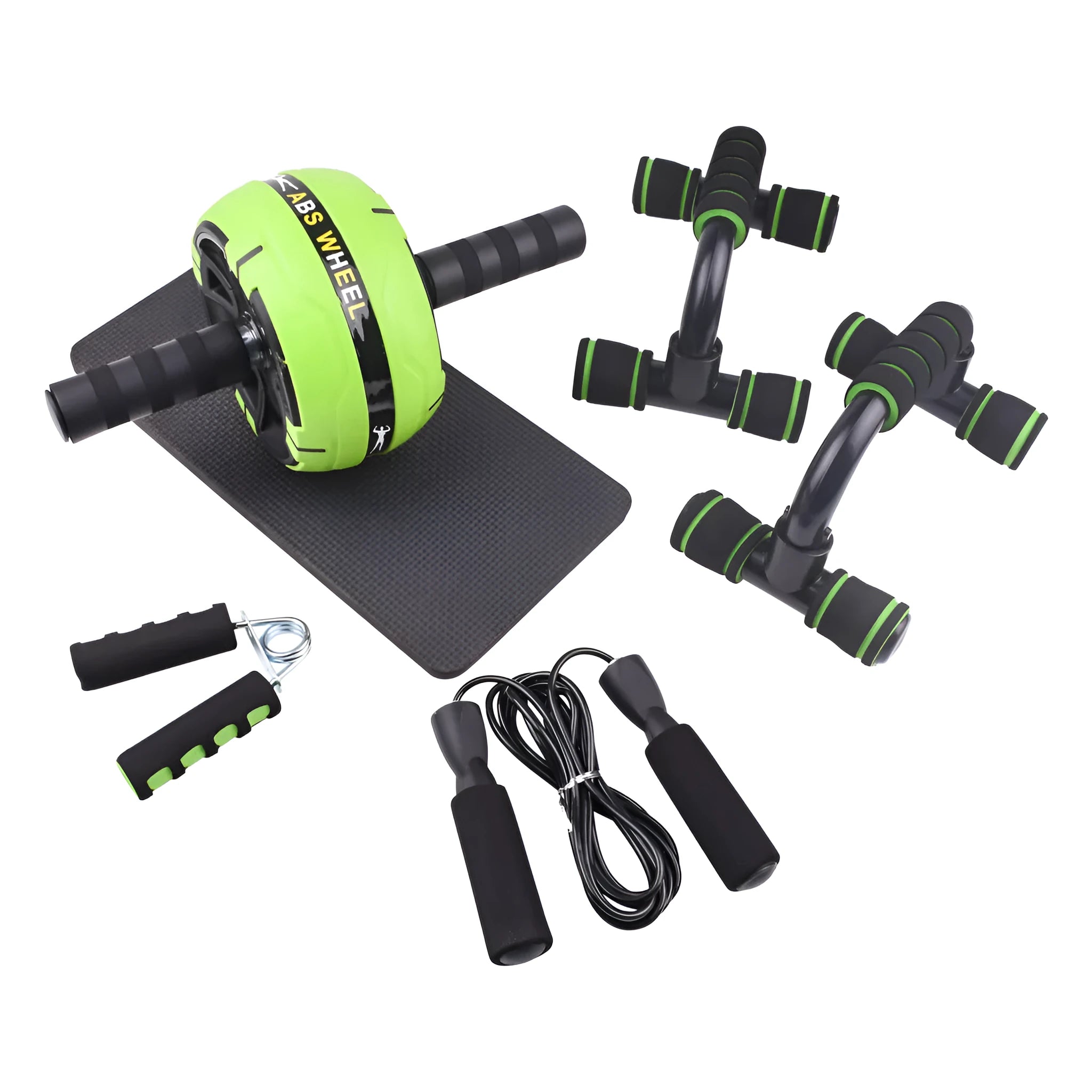 Resistance bands push-up bar AB power fitness equipment in black colour