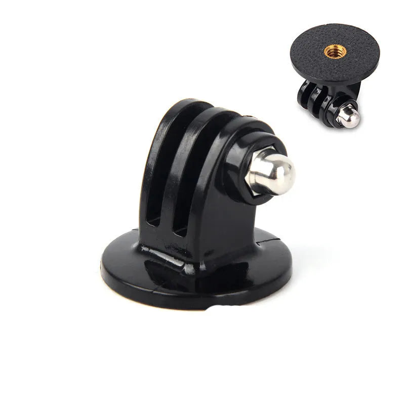 GoPro connector screw and clip adapter kit with plastic handles and multiple base adapters