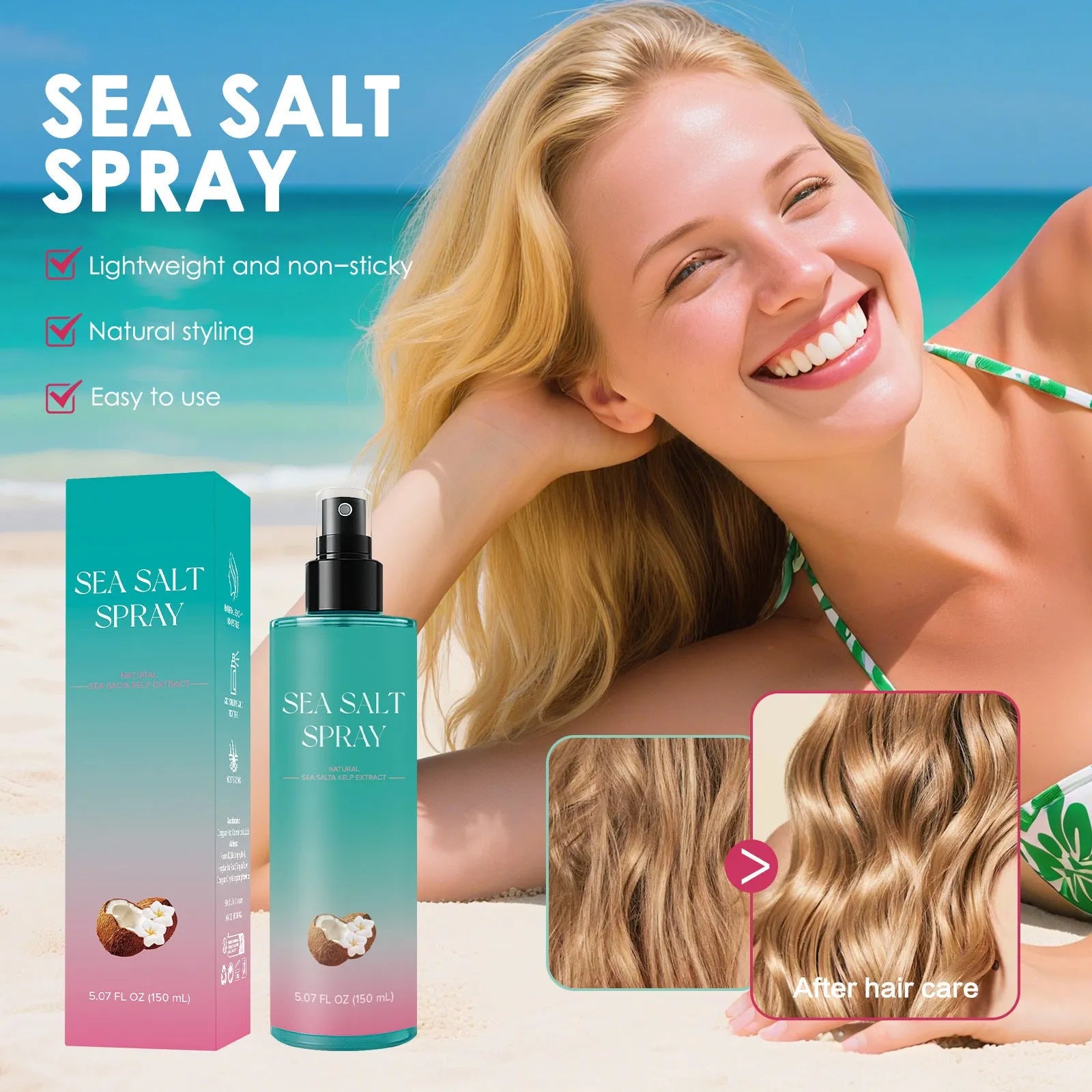 150ml bottle of Soothing Scalp Deep Moisturising hair care spray with spray nozzle.